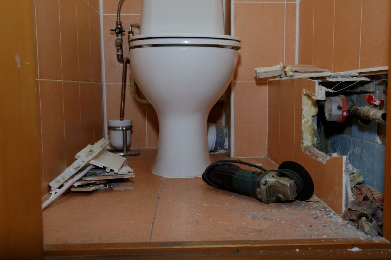 Commercial Toilet Installation detail